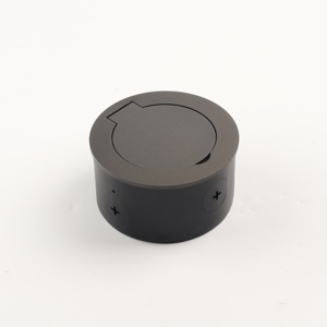 Floor Box <b>Socket</b> Outlet Round Floor Box with Electrical Plating Surface Finish both Wall and Floor Mounted - Product Image 3