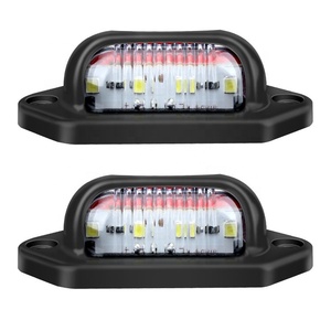 Feux <span class=keywords><strong>de</strong></span> <span class=keywords><strong>plaque</strong></span> d'immatriculation Double couleur 12V/24V feux arrière feux latéraux pour camions bus remorques - Product Image 1