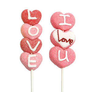 Bonbons Sucettes en Forme d'Ours et de Cœur en Mousse Douce à la Saveur de Fruits Personnalisés en Usine 45g pour la Saint-Valentin - Product Image 3