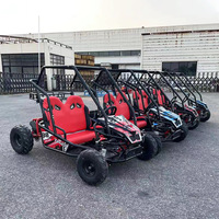 Kart Todoterreno de Montaña Doble para Padres e Hijos, Motor de Gasolina de 125cc con Enfriamiento por Aire, Vehículo de Playa de Cuatro Ruedas