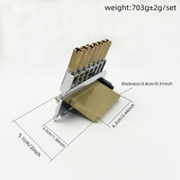 Kit de pont tremolo à double verrouillage pour guitare électrique et basse 7 cordes sans tête, avec écrou de verrouillage, disponible en or, argent, noir, en métal