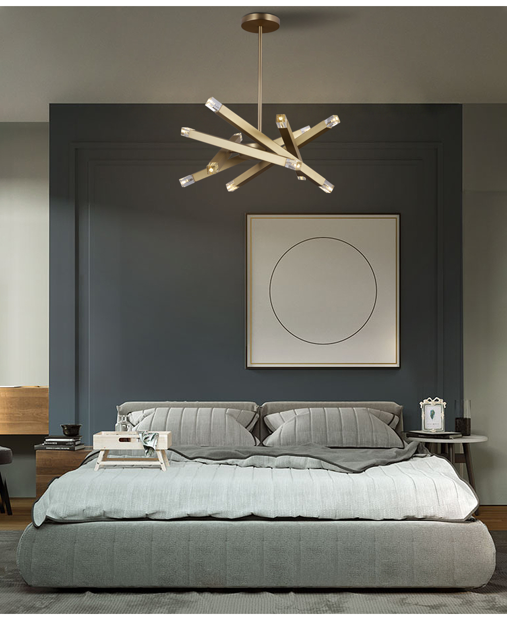 2021 New Design Chandelier European Style Simple Modern Bedroom Living Room Led Chandelier For Home