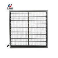 Volets de fenêtre à persiennes de ventilation électriques motorisés en aluminium à télécommande extérieure