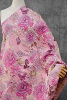 Tissu Jacquard de Luxe Teint en Fil, Gaufré 3D, avec Brocart Floral Papillon Pivoine et Lurex Doré pour Robes et Sacs Fourre-Tout