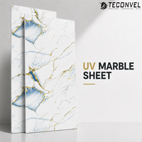 Panneaux muraux UV à motifs marbrés variés avec dimensions personnalisées pour les projets d'aménagement intérieur de l'hôtellerie et du commerce de détail, fourniture directe d'usine pour l'exportation