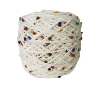 Iplik usta 7S/8 akrilik + polyester renkli nokta karışımlı iplik gökkuşağı el yapımı diy dokuma eşarp iplik - Product Image 1