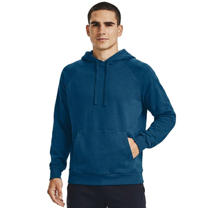 Custom Logo Men's Winter Hoodie High Quality Cotton Fleece Breathable Knitted Solid Color <b>Sweatshirt</b> - Product Image 1