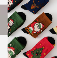 Chaussettes tricotées de haute qualité avec motifs d'elfes de Noël pour la chaleur et les fêtes, chaussettes de Noël douces
