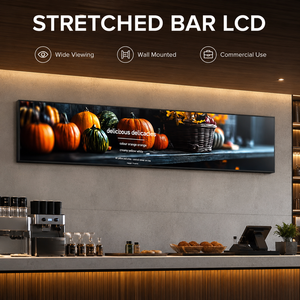 Écran d'affichage numérique commercial ultra large étiré, écran LCD mural pour la vente au détail et la restauration - Product Image 1