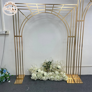 2024 Hot Selling Gold Metal Flower <strong>Frame</strong> <strong>Backdrop</strong> Stand for Wedding Events Stage Decoration - Product Image 3