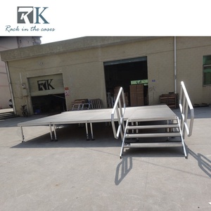 Barandillas de Seguridad para Escenario con Marco de Aluminio, Fácil Instalación, Cuatro Patas - Product Image 2