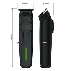 Tondeuse professionnelle silencieuse en céramique pour salon, kit de coupe de cheveux USB sur batterie 7000 tr/min Type C pour hommes avec écran LCD, pour usage extérieur - Product Image 2