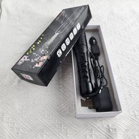 Lampe torche tactique LED blanche super lumineuse longue portée en alliage d'aluminium avec interrupteur à distance, durable pour usage extérieur, promotionnelle X4