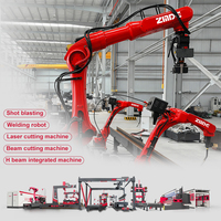 Máquina Remachadora Automática de Ensamblaje de Soldadura Controlada por CNC con Núcleo PLC ZMDE para Marcos de Acero y Placas de Refuerzo de Vigas en H