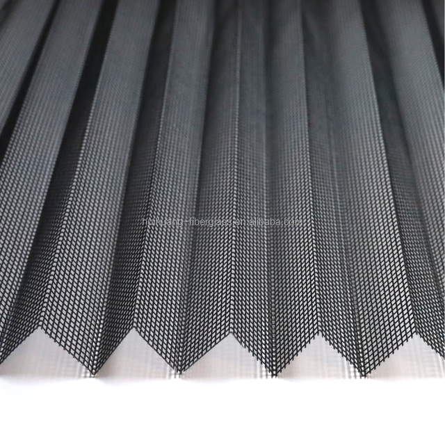 Modern Invisible Plisse Mesh Mosquito Net Folding Insect Screen for Hotel Doors and Windows