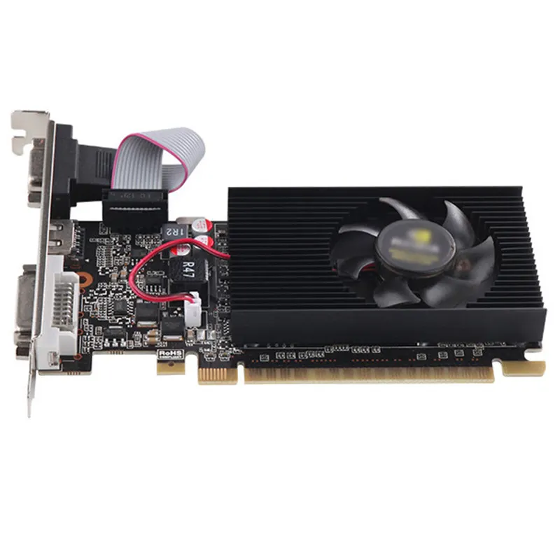 Kartu grafis Pci Geforce Gt 610 1g Ddr3 64bit 1g Vga Dvi Pci kartu tampilan Multi layar Hd Gt610 asli