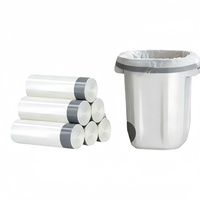200 sacs poubelles de cuisine en PE de 13 gallons, non parfumés, pré-séparés, super étanches, robustes, avec cordon de serrage, pour supermarchés et expositions