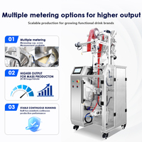 Machine verticale de remplissage et de scellage de poudre, machine d'emballage automatique de sachets de mélange de chocolat et de sucre avec revêtement en téflon