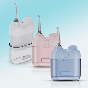 Hydropulseur <span class=keywords><strong>dentaire</strong></span> portable ultra-compact - Irrigateur <span class=keywords><strong>dentaire</strong></span> électrique avec 4 embouts pour un nettoyage en déplacement - Product Image 1