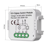 Contrôleur de commutateur intelligent Zigbee, module de commutateur intelligent Tuya, interrupteur de lumière intelligent pour la maison