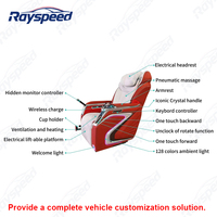 Asientos de la Serie 5.0 con Calefacción y Masaje VIP, Cristal Morado, para Mercedes Benz Vito W447 Vclass Hyundai H1 Mpv Van Hiace