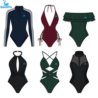 Nouveautés de l'été : Maillots de bain personnalisés, bikini une pièce, ensemble de bikinis brésiliens à lanières, maillots de bain personnalisés pour femmes