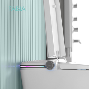 Grand bidet intelligent en céramique monobloc pour toilettes à chasse automatique confortables désodorisant au sol pour salle de bain - Product Image 3