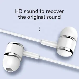 Hotriple E5 Best Seller Universal 3.5mm Jack 1.2M Wired Earphone Stereo Earbuds Headset Handfree Headphones For Mobile Phone PC