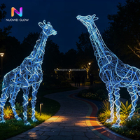NUOWEI GLOW Ensemble de lanternes géantes pour le festival de Noël, imperméables, avec lumière scintillante, pour décorations d'attractions touristiques et de fêtes