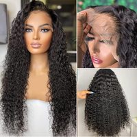 Nouvel Arrivage Perruque Lace Front HD sans colle en Cheveux Humains Vierges 100% Remy Indiens Bouclés, avec Cordon de Serrage et Petite Dentelle Pré-découpée 13x4/13x6