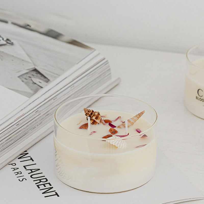 AROMA HOME آرم سفارشی شمع های سنگ کریستال موم سویا با معطر بزرگ 10 اونس 2