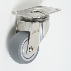 3/4/5inch 90/120/135kg TPR Rodízio 50mm Suporte de Rolo Carrinho Rodas de Rodízio Médico para o Hospital, rodízio Garfo Com Parafuso Tronco - Product Image 1