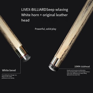 <span class=keywords><strong>Taco</strong></span> de Snooker 3/4 Listo para Enviar - Madera de Fresno Norteamericano - Punta de 10mm - <span class=keywords><strong>Taco</strong></span> Profesional de Snooker de 145cm - Bajo MOQ Directo de Fábrica - Product Image 3
