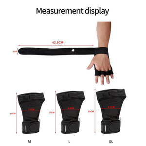 Gants de gymnastique sans doigts en néoprène avec poignées pour l'haltérophilie et l'entraînement sportif - Product Image 5