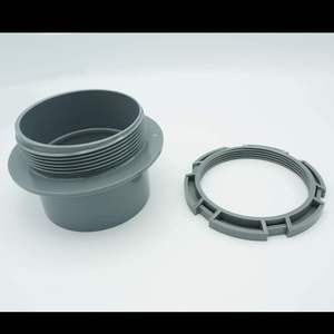 Conector de Panel de Doble Rosca para Tuberías, Accesorio de PVC para Tuberías Industriales, Modelo Kansaikako P31-002, Puerto de 100A - Product Image 2