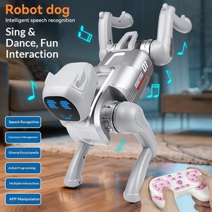 Robot chien intelligent IA télécommandé, programmable, dansant, chantant, lumineux, interactif, éducatif, jouet pour enfants - Product Image 4