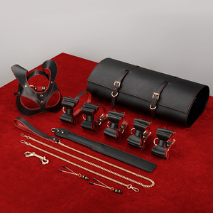 New SM Erotic Alternative Adult Waterproof PU Lingerie <b>Set</b> Mask Bondage Handcuffs Footcuffs Flirting Wholesale - Product Image 1