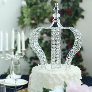 Centro <span class=keywords><strong>de</strong></span> Mesa Dorado Metálico con Corona Plateada <span class=keywords><strong>de</strong></span> Moda, Soporte <span class=keywords><strong>de</strong></span> Cristal <span class=keywords><strong>para</strong></span> Pastel <span class=keywords><strong>de</strong></span> Boda, <span class=keywords><strong>para</strong></span> Mesa <span class=keywords><strong>de</strong></span> Postres <span class=keywords><strong>de</strong></span> Fiesta y <span class=keywords><strong>Flores</strong></span> - Product Image 1
