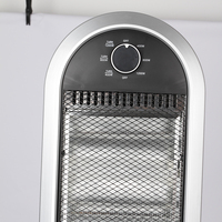 KONWIN Lampe halogène pour la chambre à coucher Radiateur électrique halogène 1200w avec 3 tubes chauffants