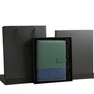 Sisipan katun busa jurnal penutup Pu lembut dengan gesper magnetis pabrikan A5 Notebook kulit Pu Notebook kustom dengan Logo