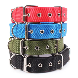 Nuevo <span class=keywords><strong>Collar</strong></span> de Entrenamiento Ajustable de Nailon Personalizado con Hebilla para Perros Grandes, Estilo Táctico Sólido - Product Image 1