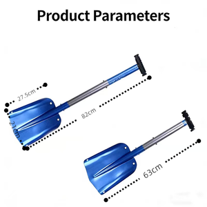 <span class=keywords><strong>Pelle</strong></span> en alliage d'aluminium bleue, légère et <span class=keywords><strong>pliable</strong></span> pour l'exploration automobile, le déneigement, le nettoyage - Product Image 5