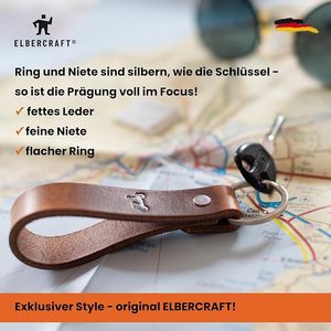 Genuine <b>Leather</b> Car Keychain, Universal <b>Key</b> Fob Keychain, <b>Leather</b> <b>Key</b> <b>Chain</b> Holder for Men and Women - Product Image 4