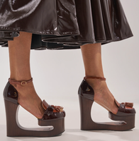 Sandales de luxe pour femmes, nouvelle mode, design de talon original, à bride cheville et plateforme