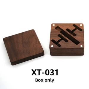 Caja de madera maciza de nogal negro hecha a mano, gemelos ecológicos, Clips de corbata para caballeros, accesorios de camisa francesa con grabado ETSY - Product Image 6