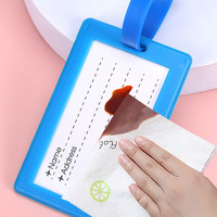 Cordon en silicone mignon style dessin animé/anime avec logo personnalisé, idéal comme cadeau de mariage, étiquette en tissu brodé pour enfants et voyages