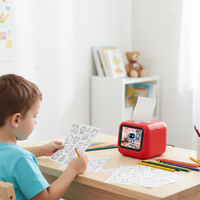 Imprimante créative IA pour codes-barres et photos instantanées pour enfants, commande vocale 21 langues, batterie 1300 mAh - Topjoy Stock