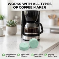 Tablettes de nettoyage solides de qualité alimentaire pour machine à café, éliminent efficacement le calcaire et les taches de saleté