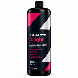 CQUARTZ D-Light 1000ml น้ำยาเคลือบเซรามิก UV สำหรับไฟหน้า PPF และขอบแต่ง ป้องกันน้ำเกาะ ป้องกันเหลือง ทำความสะอาดตัวเองได้ - Product Image 1