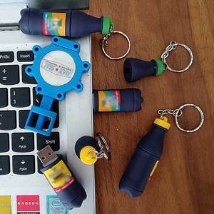 Giveaway Soft Pvc Bottle Usb Flash Drive Pendrive Real Capacity 8G 16GB 32GB 64GB U Disk Cle Usb Creative Personalized Pen Drive